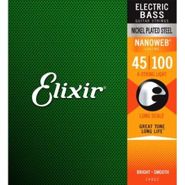 Elixir 14052 Bass Nickel Plated Steel NanoWeb 45-100