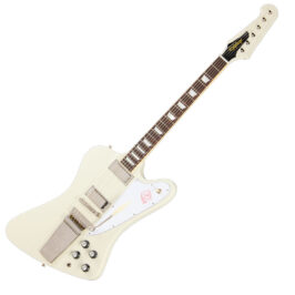Epiphone 1963 Firebird V With Maestro Vibrola Reissue Polaris White Epiphone 1963 Firebird V With Maestro Vibrola Reissue Polaris White