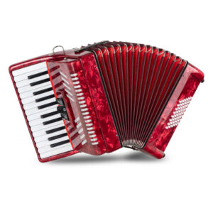 Classic Cantabile 48 Bass Accordion "Secondo V" Red