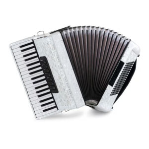 Classic Cantabile 96 Bass Accordion "Secondo V" White G-g