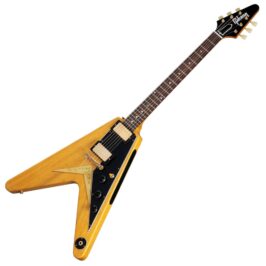 Gibson Custom 1958 Korina Flying V Reissue, VOS, Natural 1