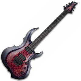 ESP FRX Custom Burled Maple Cranberry Burst